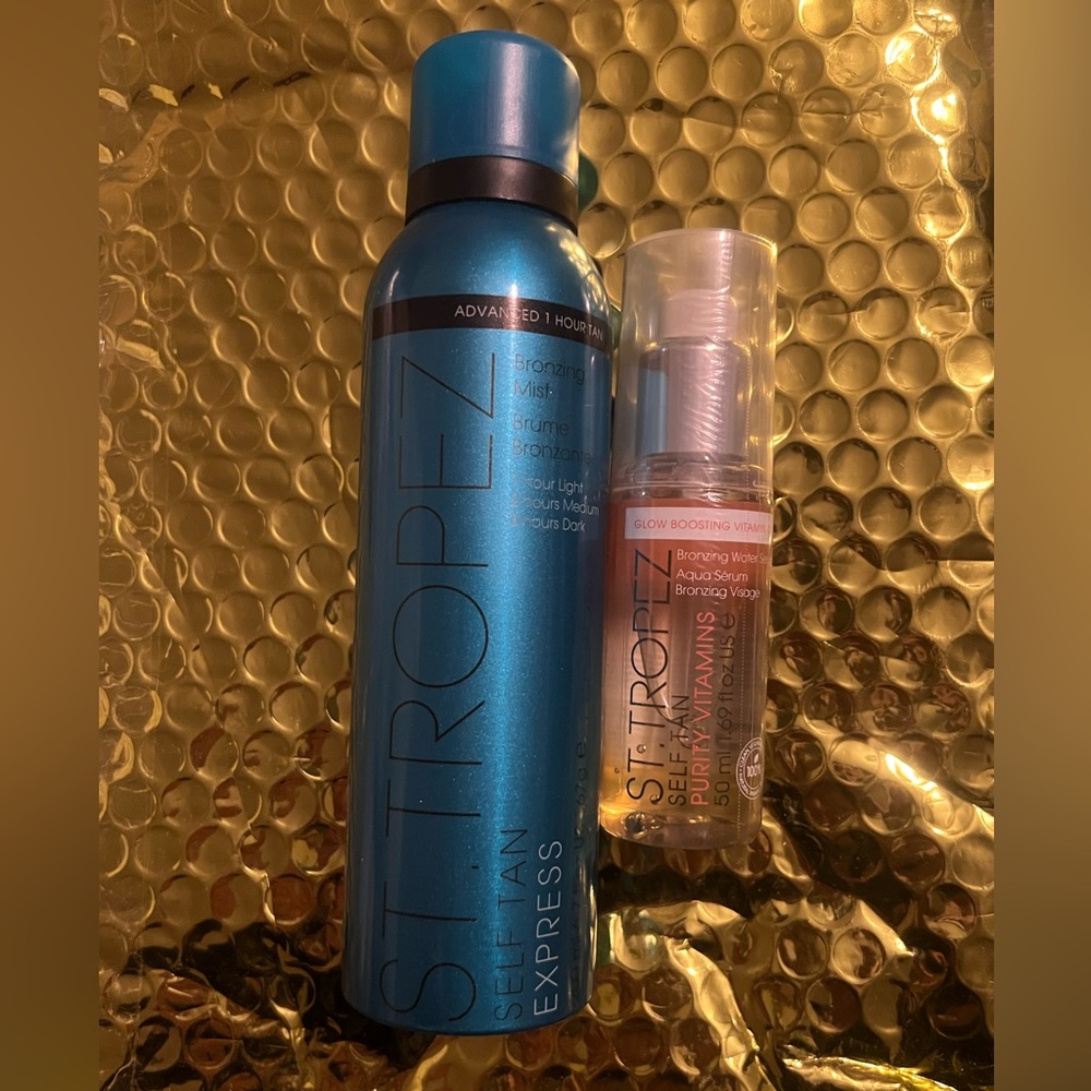 St. Tropez Advanced 1 hr Tan Bronzing Mist and Bronzing Serum Drops for Face Set